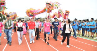 投入千萬元 改善校園運動環境芳苑國中及育華國小PU跑道聯合啟用